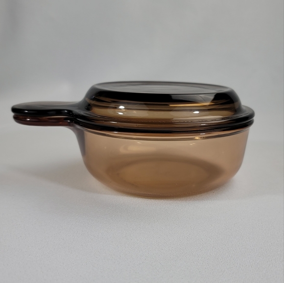 Corningware Visions Amber Glass V-150-B Grab-It Bowl - Picture 4 of 15